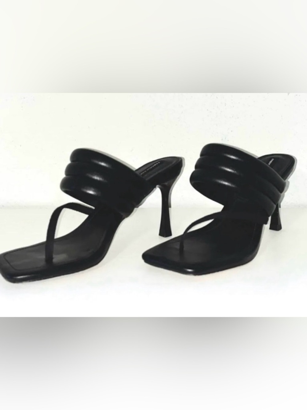 🚨🔻French Connection Black Strappy Heels | Sz. 8 | Color: Black (NIB)
